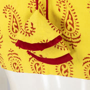 Yellow Handcrafted Cotton Blouse - Avishya