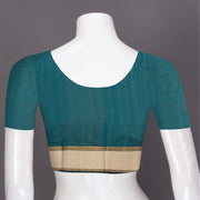 Blue Maheshwari Silk Cotton Saree 10075248