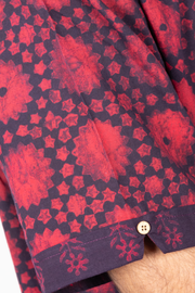 Violet Indigo Men's Half Sleeve Crop Shirt 10074616