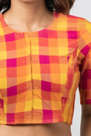 Multicolour Chettinad Cotton Blouse 10074431