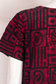 Pink Batik Printed Cotton Nightwear 10076181