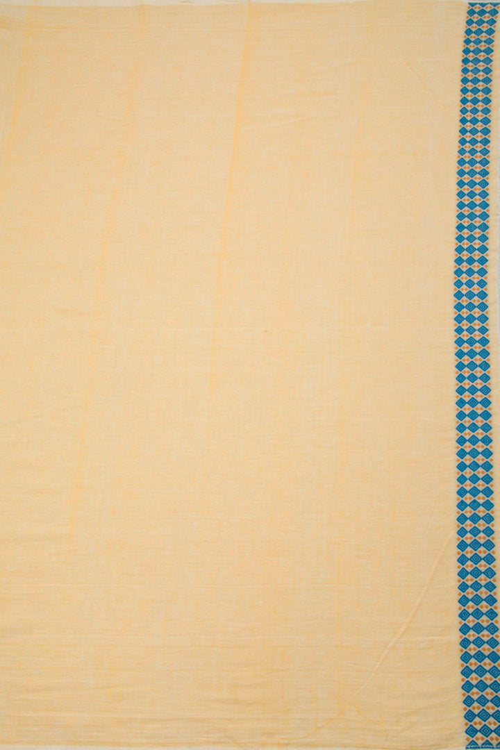 Sandal Yellow Handloom Assam Cotton Saree 10062518