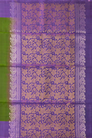 Green Handloom Kanjivaram Soft Silk Saree 10073199