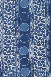 Indigo Blue Dyed Mulmul Cotton Saree 10075054