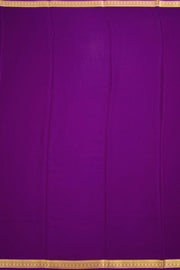 Mulberry Violet Mysore Crepe Silk Saree With Checks Design And Zari Border 10076655