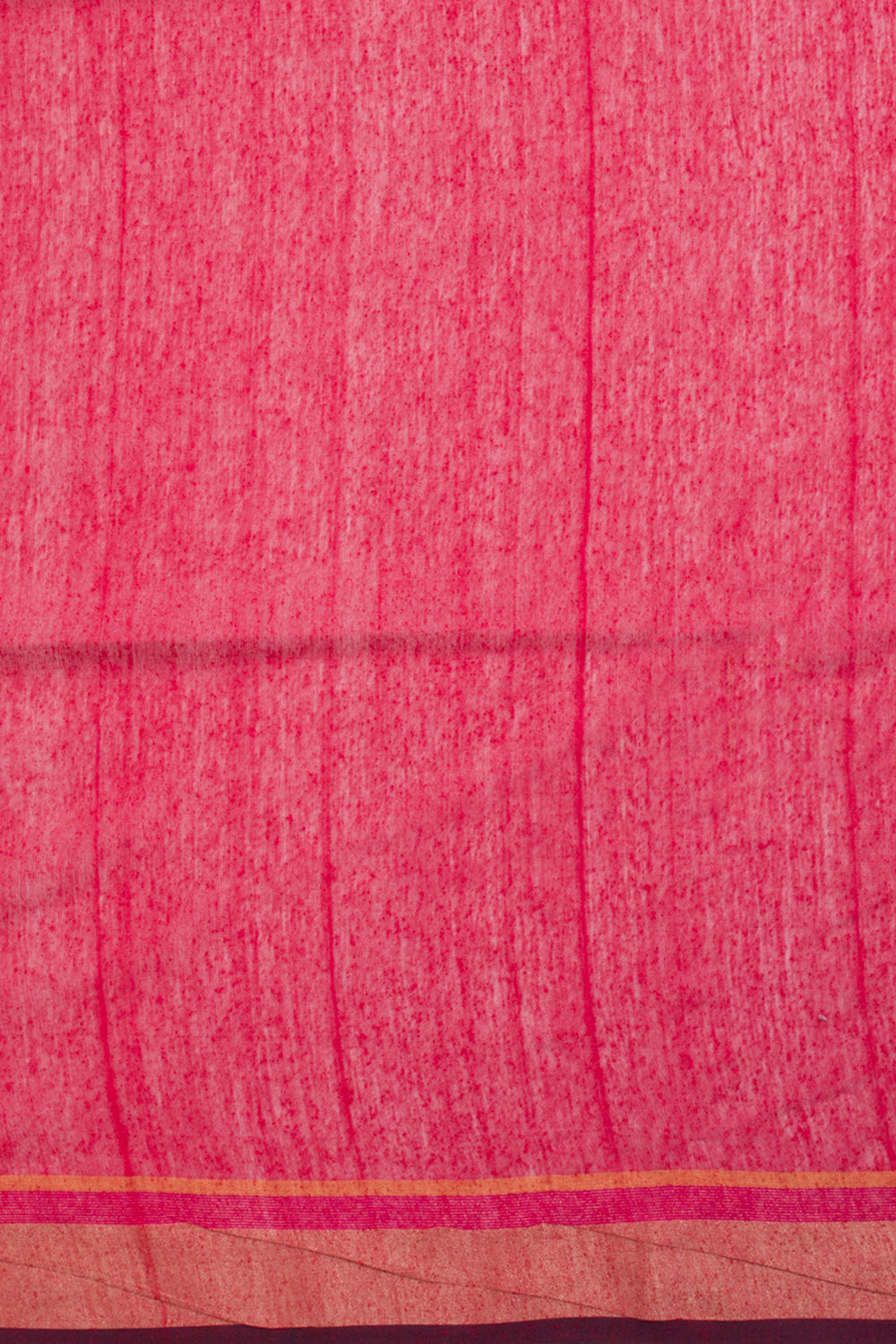 French Pink Handloom Linen Saree with Jamdani Pallu  10061873