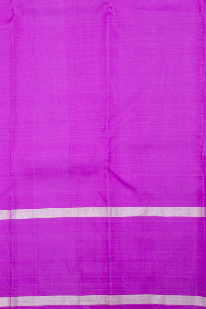 Fuschia Purple Pure Zari Kanjivaram Silk Saree 10062474