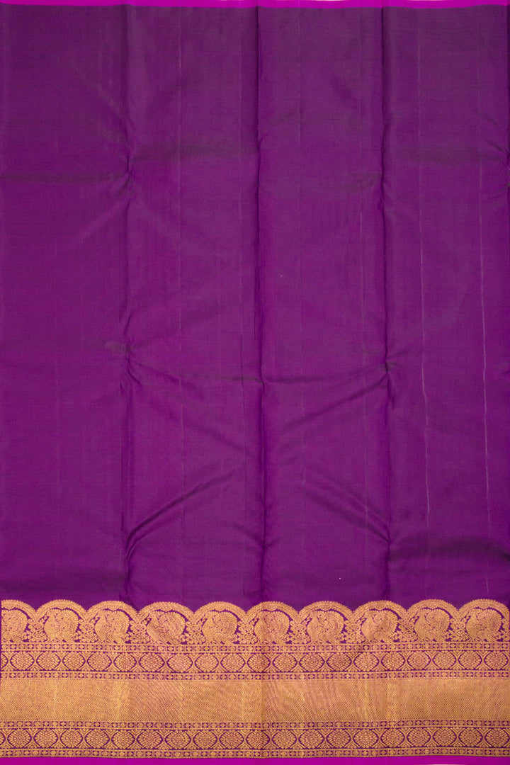 Jamun Purple Pure Zari Kanjivaram Silk Saree 10062482
