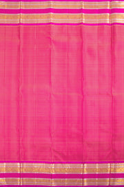 Navy Blue Pure Zari Korvai Kanjivaram Silk Saree 10062493