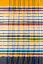 White Handloom Dhaniakhali Cotton Saree 10062560