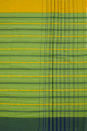 Green Handloom Dhaniakhali Cotton Saree 10062577