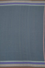 Cadet Grey Handloom Bhujodi Kala Cotton Saree 10062739