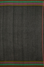 Black Handloom Bhujodi Kala Cotton Saree 10062741