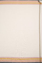 White Handloom Bhujodi Kala Cotton Saree 10062744