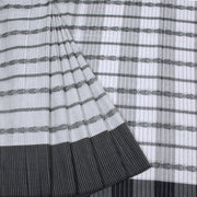 Silver Grey Handloom Dhaniakhali Cotton Saree 10063792