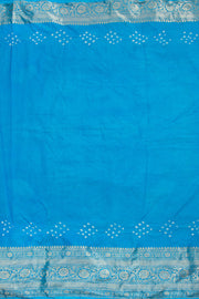 Mango Yellow Kanjivaram Pure Silk Bandhani Saree 10062801