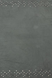 Grey Handcrafted Bandhani Cotton Saree 10062987