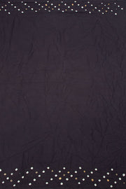 Black Handcrafted Bandhani Cotton Saree 10062989