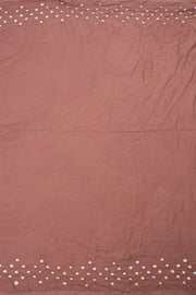 Dusky Rose Handcrafted Bandhani Cotton Saree 10062994