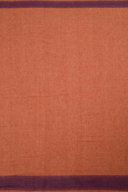 Dark Peach Orange Handloom Bhujodi Kala Cotton Saree 10063040