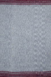 White Handloom Bhujodi Kala Cotton Saree 10063045