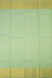 Wild Willow Green Pure Zari Bridal Kanjivaram Silk Saree 10063052