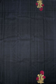 Black Pure Zari Kanjivaram Silk Saree 10063141