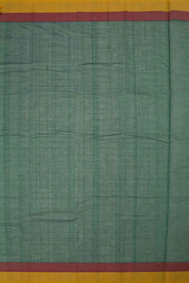 Plantation Green Handloom Kanchi Cotton Saree 10063640