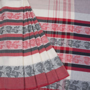 Offwhite Handloom Dhaniakhali Cotton Saree 10063791