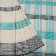 Off White Handloom Dhaniakhali Cotton Saree 10063797