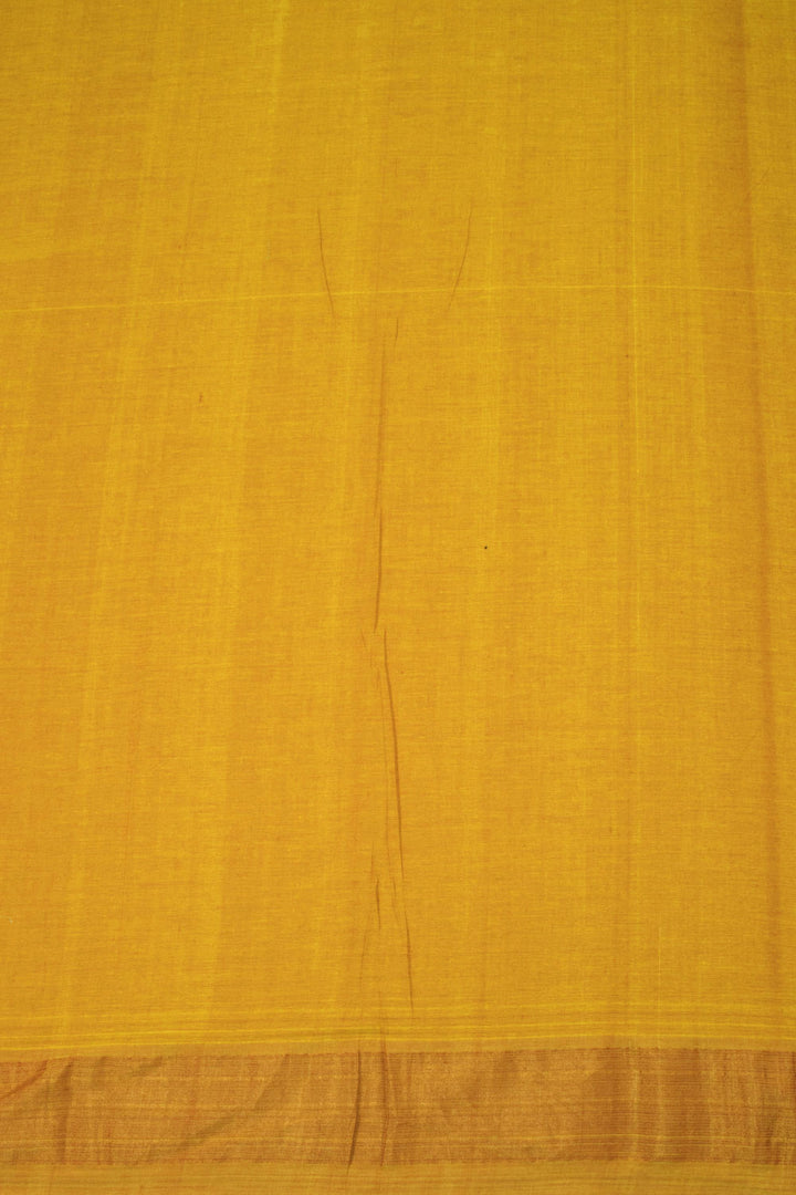Honey Orange Handloom Paithani Cotton Saree 10064572