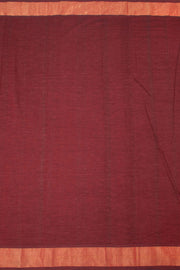 Dark Maroon Handloom Paithani Cotton Saree 10064574