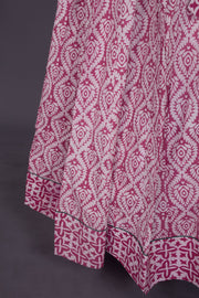 Cadillac Pink Hand Block Printed Chaniya Choli -Avishya