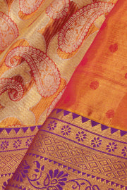 Universal Size Pure Zari Kanchi Pattu Pavadai Material - Avishya