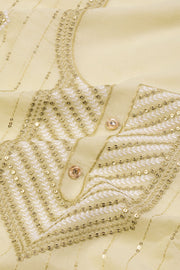 Sage Green Sequin Embroidered Silk 3-Piece Salwar Suit Material 10071613