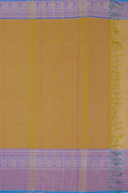 Yellow Handloom Chettinad Cotton Saree 10072589