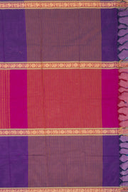 Purple Handloom Chettinad Cotton Saree 10072616
