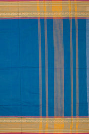 Blue Handloom Chettinad Cotton Saree 10072705