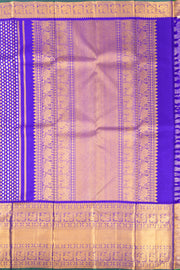 Blue Pure Zari Bridal Kanjivaram Silk Saree 10072750