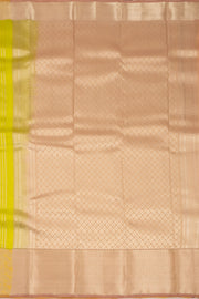 Green Handloom Kanjivaram Blended Silk Saree 10072892