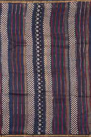 Blue Jahota Printed Silk Cotton Saree 10072952