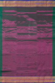 Green Handloom Maheshwari Silk Cotton Saree 10073137