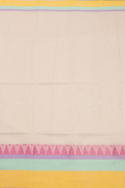 Cream Handloom Maheshwari Saree 10073710