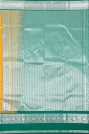 Yellow Lightweight Fancy Kanjivaram Silk Saree with Contrast Pallu 10074884