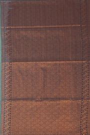 Turquoise Green Jute Weave Kanjivaram Vegan Silk Saree 10074641