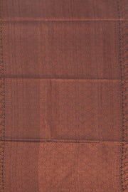 Orange Jute Weave Kanjivaram Vegan Silk Saree 10074647