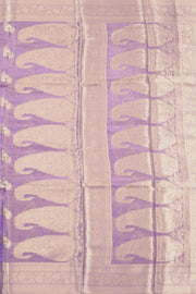 Purple Banarasi Tissue Silk Saree 10074699