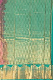 Purple Kanjivaram Vegan Silk Saree with Contrast Pallu 10074871