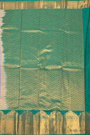 Lavender Kanjivaram Vegan Silk Saree with Contrast Pallu 10074872