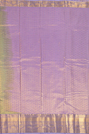 Grey Kanjivaram Vegan Silk Saree with Contrast Pallu 10074877